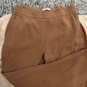 Babaton Aritzia tan dress pants